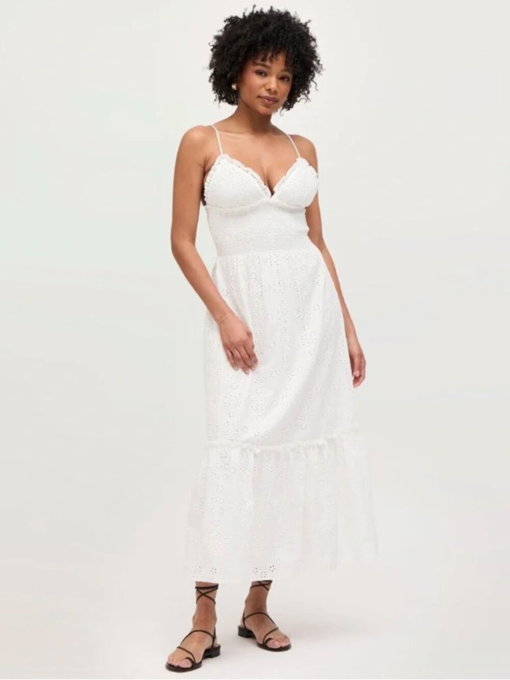 Hill house Dottie dress, eyelet white xxs - Picture 7 of 8
